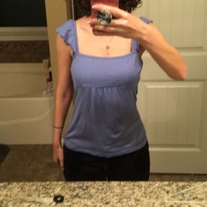 Cute shirt with ruffle strap